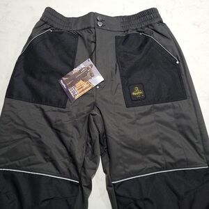 NWT Refrigiwear 7750R Gray/Black Large ChillShield Snow Pants Polar Winter